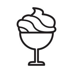 Ice Cream Icon Vector Design Template