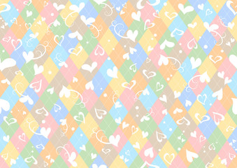 水彩風 手描きドット パターン背景セット Art Wall Mural A Kid A