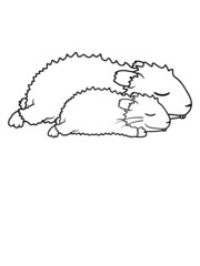 Mama und Baby clipart comic