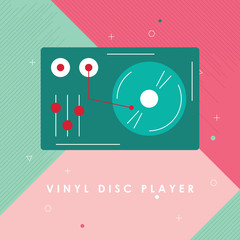 Vinyl disc player