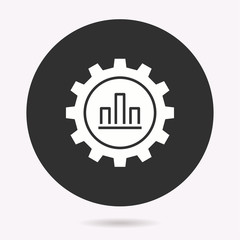 Business Intelligence - vector icon. Illustration isolated. Simple pictogram.