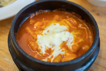 Spicy Rice Cakes and Cheese.