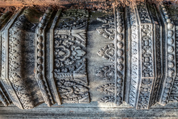 stone carving colonnettes background decorative texture
