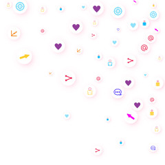 Social media marketing, Communication concept.