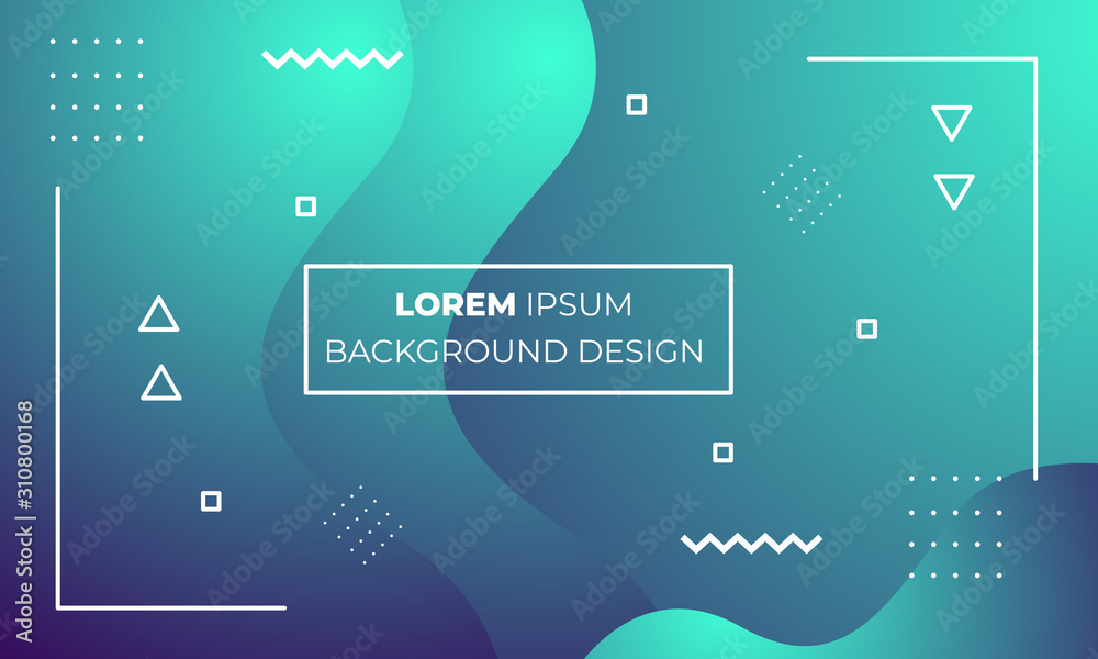 Wall mural abstract gradient background with modern shape style. editable content for any media. ready and easy