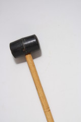rubber hammer in color background