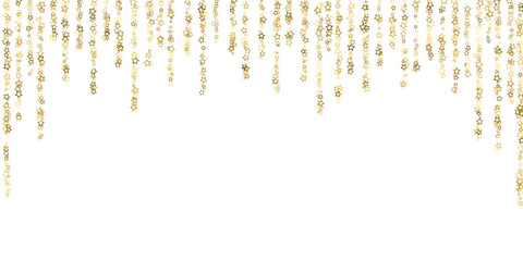 Glitter Stars. Luxury Confetti tiny Gold Christmas