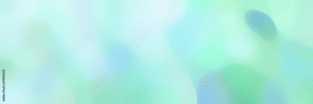 Poster soft blurred horizontal background with pale turquoise, medium aqua marine and light cyan colors and