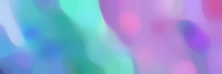 soft blurred iridescent horizontal background with light pastel purple, steel blue and sky blue colors space for text or image