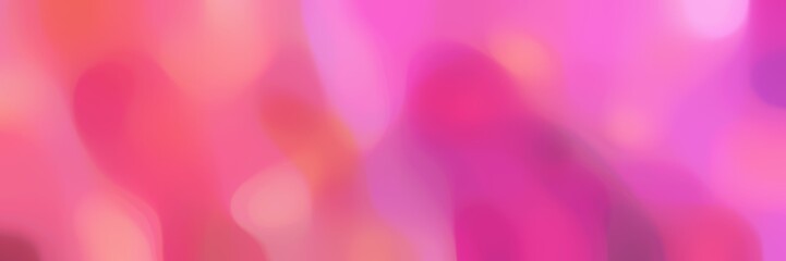 soft blurred iridescent horizontal background with pale violet red, orchid and light coral colors space for text or image