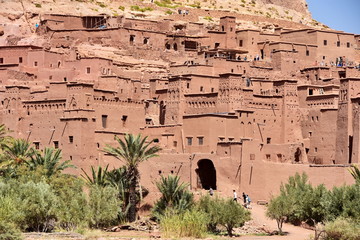 Mud fortress of the desert at Ait Ben Haddou, Morocco
