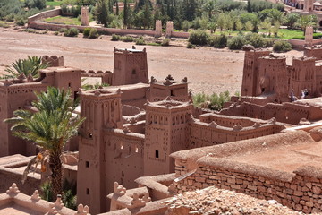 Mud fortress of the desert at Ait Ben Haddou, Morocco
