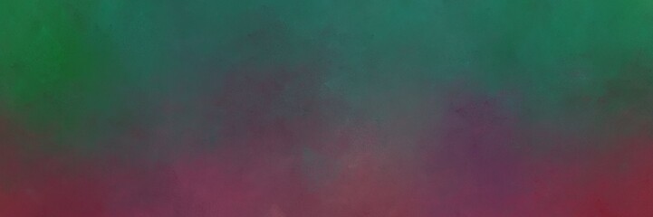 dark slate gray, old mauve and sea green colored vintage abstract painted background with space for text or image. can be used as header or banner