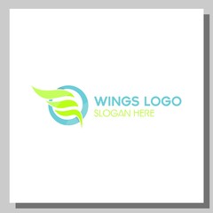 Fototapeta premium wings logo, can be used for website and company logos