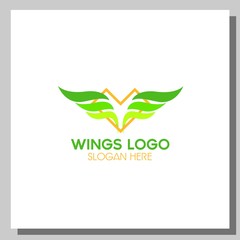 wings logo, can be used for website and company logos