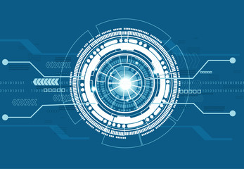 Obraz premium Digital technology abstract background. Digital illustration