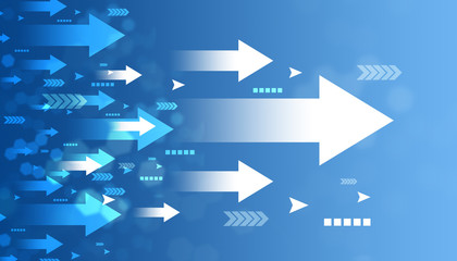 Fototapeta premium Abstract arrow background. Digital illustration.