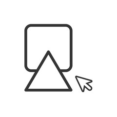 Triangle Icon Vector Logo Template Simple Design