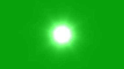 Flicker flare with green screen background