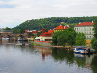 Fototapeta na wymiar Prague Vltava River