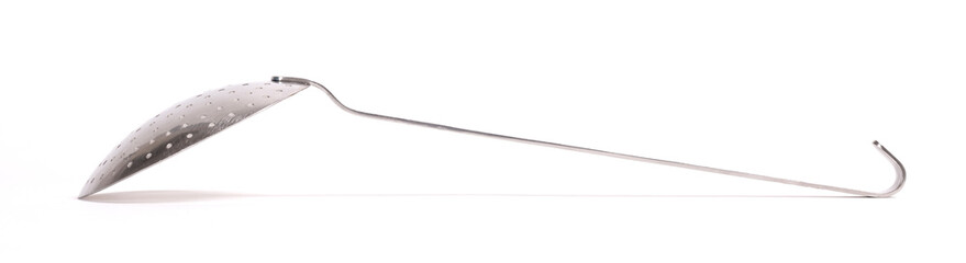 Metal Colander isolated on white background