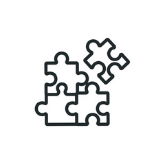 puzzle vector icon