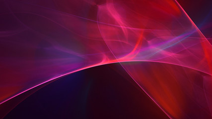 3D rendering abstract red fractal light background