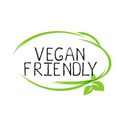 Obraz premium Vegan friendly label and high quality product badges. Bio Home made food Organic product Pure healthy Eco food organic, bio and natural product icon. Emblems for cafe, packaging etc. Vector