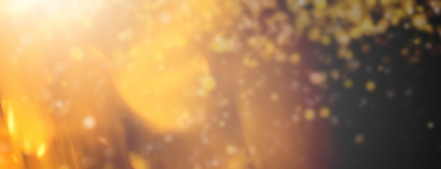 abstract background with  Golden light and sunlight/Panoramic