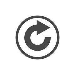 Rotation arrow icon vector symbol logo illustration EPS 10