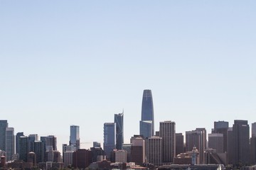 Fototapeta na wymiar Skyline of San Francisco downtown at daytime
