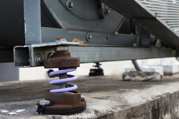 Old Rusty Vibration Damper in Use