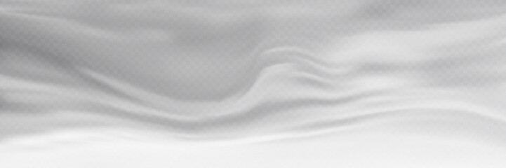 Fog on transparent background, panoramic image, vector background, EPS10