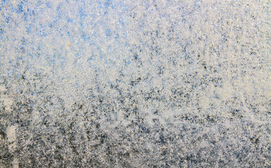  Frosty pattern on the window.