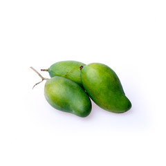 mango or green mango on a background new.