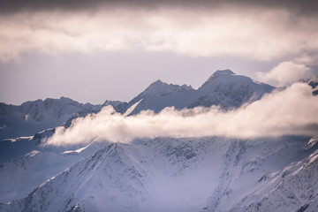 Austrian mountains in winter