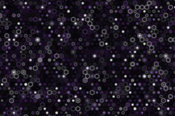 Technology illustration concept with blur effect. Abstract geometric background consisting of hexagonal figures.