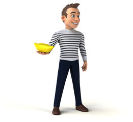 Fun 3D cartoon casual character