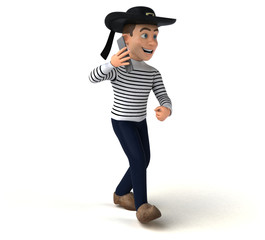 Fun 3d cartoon breton character