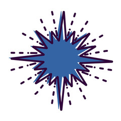 Space theme outline icon: star. Vector illustration.