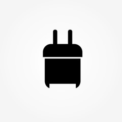 Phone Charger icon. Charger icon. design charger head. Smartphone USB Charger Adapter. Vector outline icon isolated on white background.