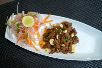 mutton recipe with onion lemon slice 