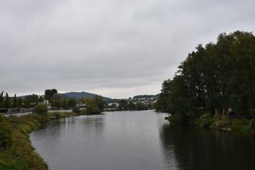 Cham, Fluss, Regen, Kreisstadt, Au, Aulandschaft, Ufer, Flussbett, Oberpfalz, Bayern, Stadt, Baum,...