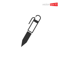 Pen Education Icon Design Vector