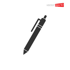 Pen Education Icon Design Vector