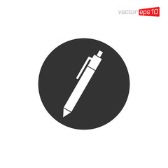 Pen Education Icon Design Vector