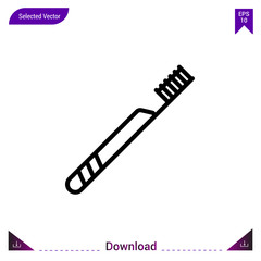 tooth-brush icon vector . Best modern, simple, isolated, application ,medical icons, logo, flat icon for website design or mobile applications, UI / UX design vector format