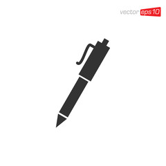 Pen Education Icon Design Vector
