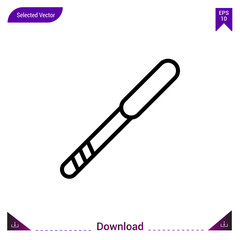  tonsils-tester  icon vector . Best modern, simple, isolated, application ,medical icons, logo, flat icon for website design or mobile applications, UI / UX design vector format