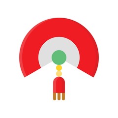 chines women earring related to china new year vector in flat design